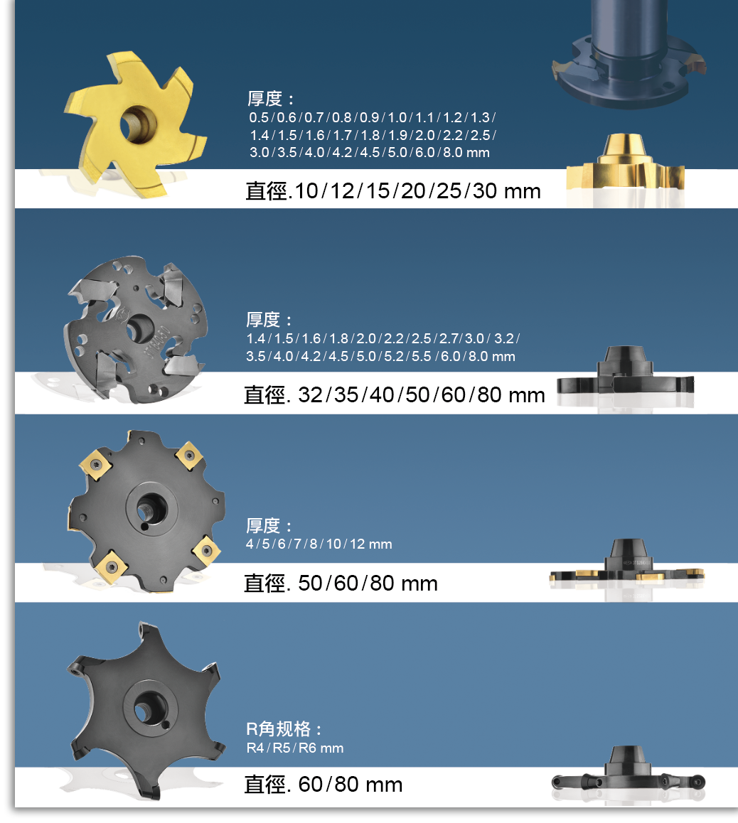 飛碟T型刀類型圖