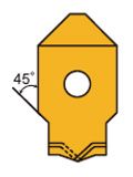 Fresadora de contrabocas indexable 4 en 1-Inserto