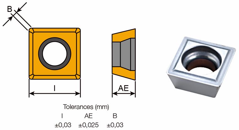 Alésoir indexable - Insertion SDET