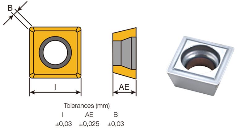 Countersunk knife series-SDET Insert