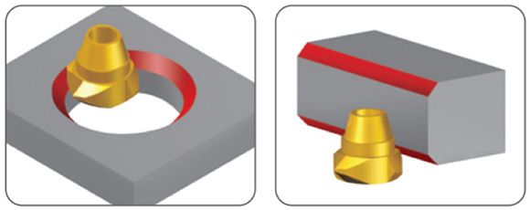 Inserto de Doble Chaflán en Forma de OVNI - 3T