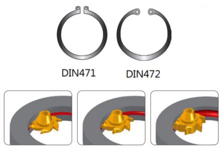 Inserto de Retención de Anillo en Forma de OVNI - C3T